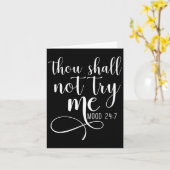 Thou Shall Not Try Me Mood 24_7 Funny Teacher Shir Kaart (Gele Bloem)