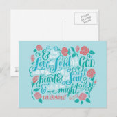 Thou Shalt houdt van de Heer. Briefkaart (Voorkant / Achterkant)