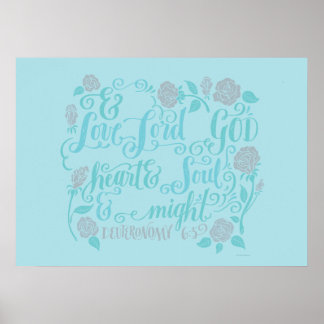 Thou Shalt houdt van de Heer. Poster