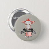 Thou Shalt niet Kill Vegan Ronde Button 5,7 Cm (Voorkant /achterkant)
