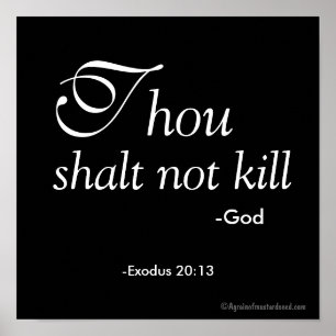 Thou Shalt niet vermoord Poster