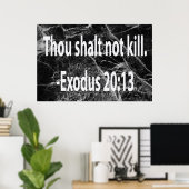 Thou Shalt niet vermoord Poster (Thuiskantoor)
