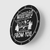 Though The Mountains Move Christian Art Ronde Klok (Hoek)