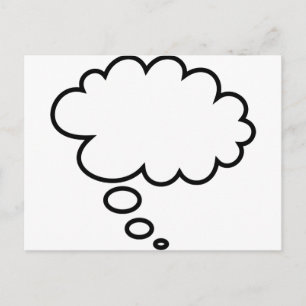 Thought Bubble - voeg je eigen tekst toe! Briefkaart