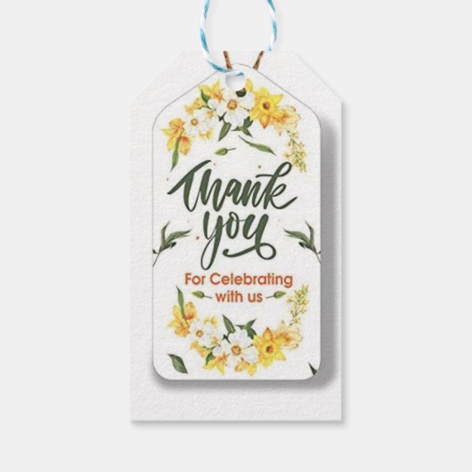 "Thoughtful Elegance" Cadeaulabel (Achterkant)