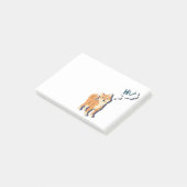Thoughtful Shiba Inu Post-it® Notes (Schuin)