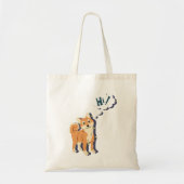 Thoughtful Shiba Inu Tote Bag (Voorkant)