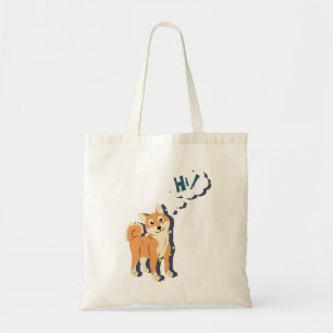 Thoughtful Shiba Inu Tote Bag