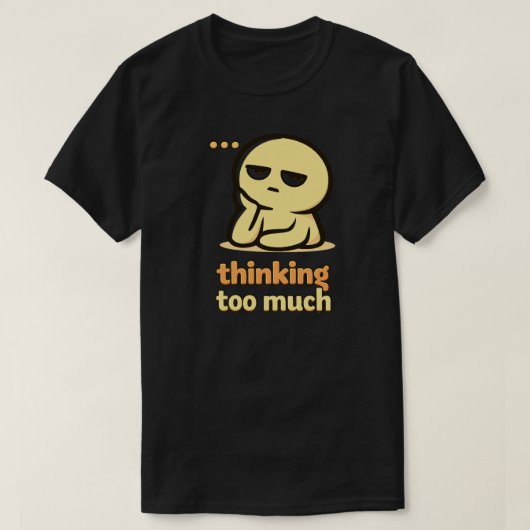 Thoughts Everywhere – Cute Overthinking Humor T-shirt (Design voorkant)