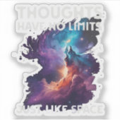 Thoughts Have No Limits Sticker (Voorkant)