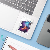 Thoughts Have No Limits Sticker (Laptop met iPhone)