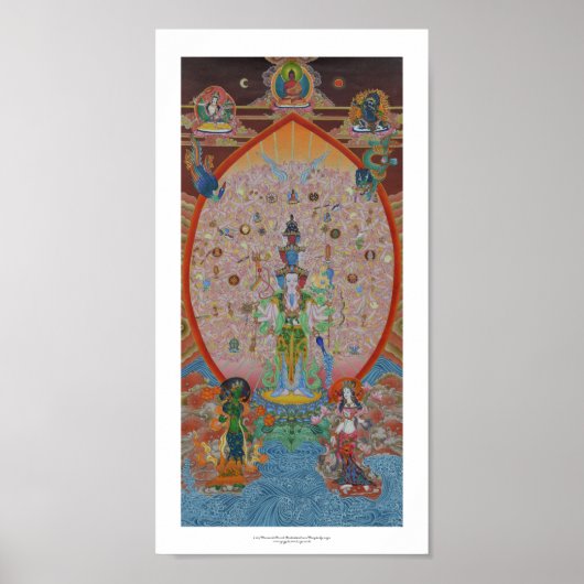Thousand-Armed Avalokiteshvara Poster (Devant)
