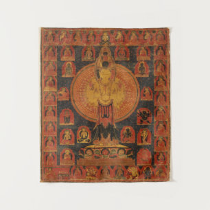 Thousand-Armed Chenresi Avalokiteshvara Wandkleed