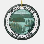 Thousand Islands National Park Canada Badge Keramisch Ornament (Achterkant)