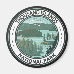 Thousand Islands National Park Canada Badge Magneet