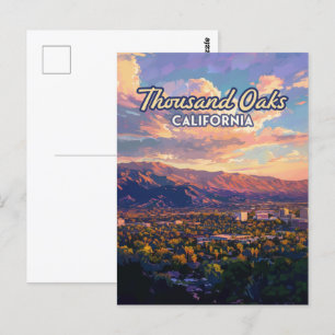 Thousand Oaks California Los Angeles Ventura Briefkaart