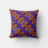 THP - 001 - Bleu & Orange - Oreiller (Recto)