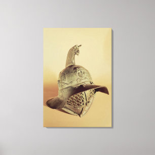 Thraciaanse gladiatorhelm canvas afdruk