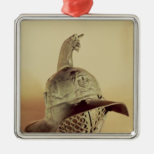 Thraciaanse gladiatorhelm metalen ornament (Voorkant)