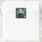 Thranduil in strijd vierkante sticker (Tas)