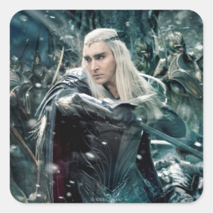 Thranduil in strijd vierkante sticker