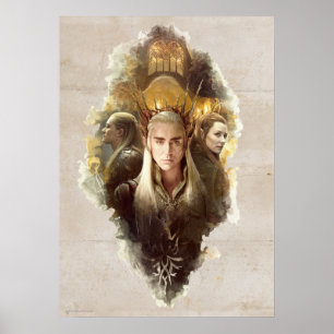 Thranduil, LEGOLAS GREENLEAF™ en TAURIEL™ Grap Poster