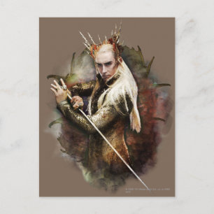 Thranduil met zwaard briefkaart