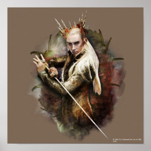 Thranduil met zwaard poster