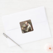 Thranduil met zwaard vierkante sticker (Envelop)