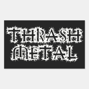 Thrash Metal Rechthoekige Sticker