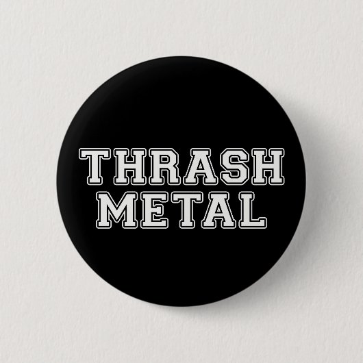 Thrash Metal Ronde Button 5,7 Cm (Voorkant)