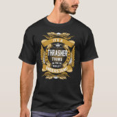 THRASHER Achternaam, THRASHER familienaam crest T-shirt (Voorkant)