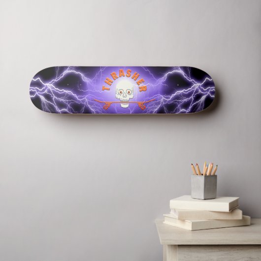 Thrasher Skateboard (Muurkunst (Horizontaal))