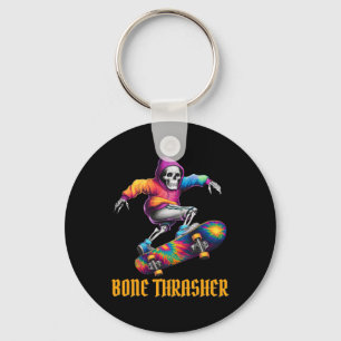 Thrasher Skeleton Halloween kostuum Sleutelhanger
