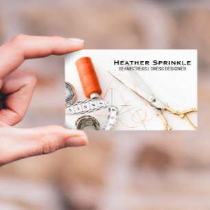 Thread Reels   Seamstress   Tailor Visitekaartje