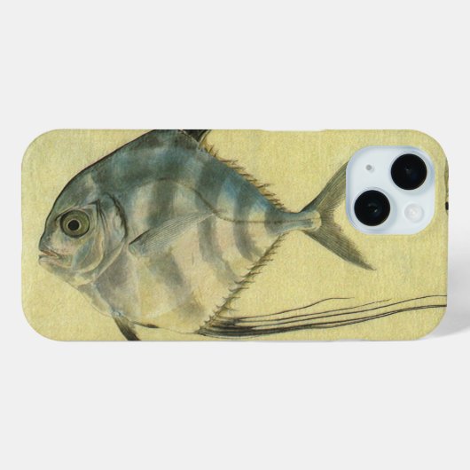 Threadfin Trevally, Afrikaanse Pompano vis Case-Mate iPhone Case (Achterkant (horizontaal))