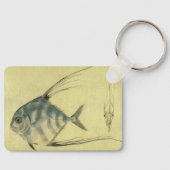  Threadfin Trevally, Afrikaanse Pompano vis Sleutelhanger (Voorkant)