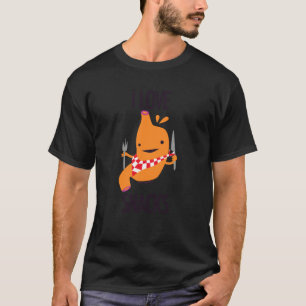 Threadless I Heart Guts Maag - Ik Hou Van Snacks G T-shirt