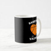 Threadrock Basketbal Is Mijn Valentijn - Dames Uni Koffiemok (Voorkant rechts)