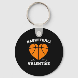 Threadrock Basketbal Is Mijn Valentijn - Dames Uni Sleutelhanger