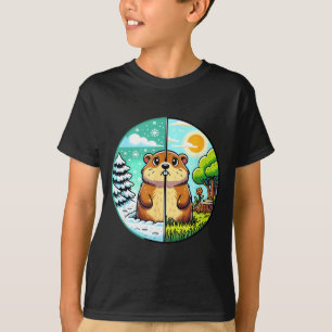 Threadrock Winter Of Lente Groundhog Day, Klein, T-shirt