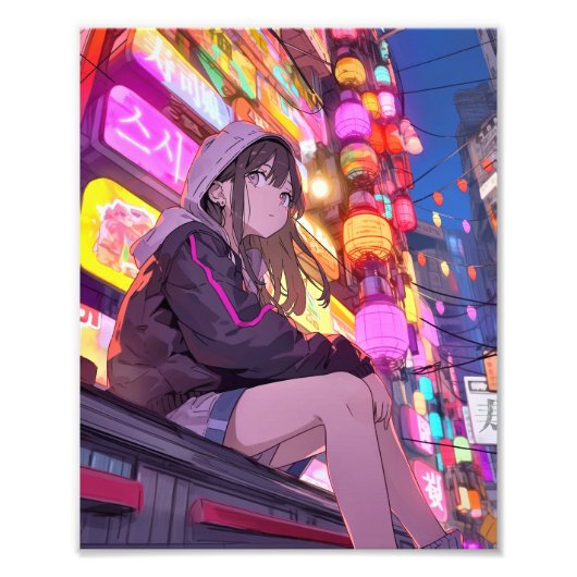 【Threads限定イラストポスター】寿司娘 GenerativeAI Foto Afdruk (Voorkant)