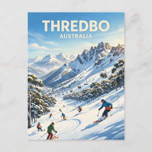 Thredbo Alpine Resort Australië Briefkaart