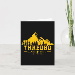 Thredbo Snowy Mountains Australië Ski Resort Souve Kaart