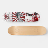 "Three3Three" Blood Script Deck Skateboard (Horizontaal)