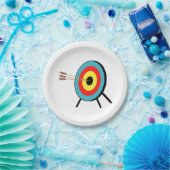 Three Arrow Bullseye Papieren Bordje (Feest)