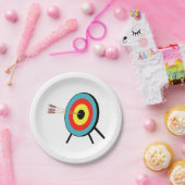 Three Arrow Bullseye Papieren Bordje (Feest)