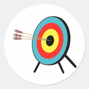 Three Arrow Bullseye Ronde Sticker