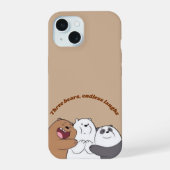 Three Bears Hug Phone Case iPhone 15 Hoesje (Achterkant)