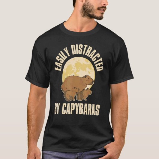 Three Capybara Moon T-shirt (Voorkant)